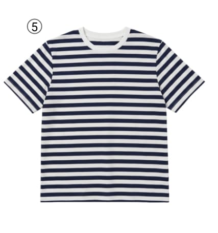 T-shirt jersey rayé façon marinière