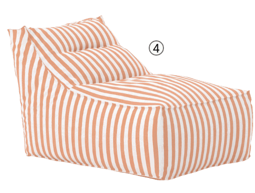 Fauteuil moelleux XXL en tissu