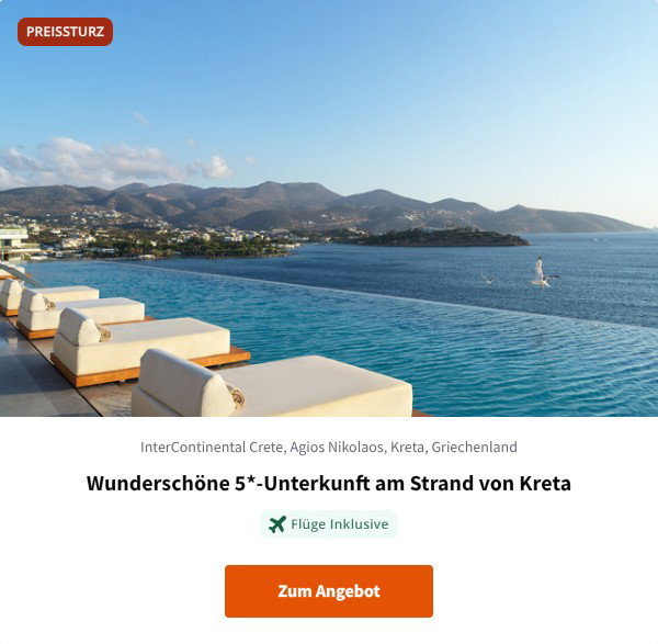 Wunderschöne 5*-Unterkunft am Strand von Kreta