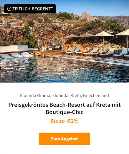 Preisgekröntes Beach-Resort auf Kreta mit Boutique-Chic