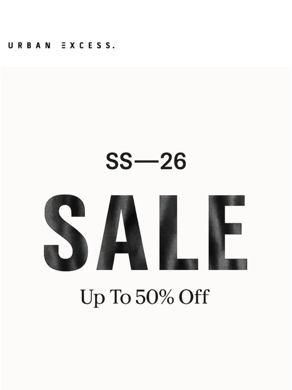SS26 SALE: — Summer Edit — Up To 50% Off.