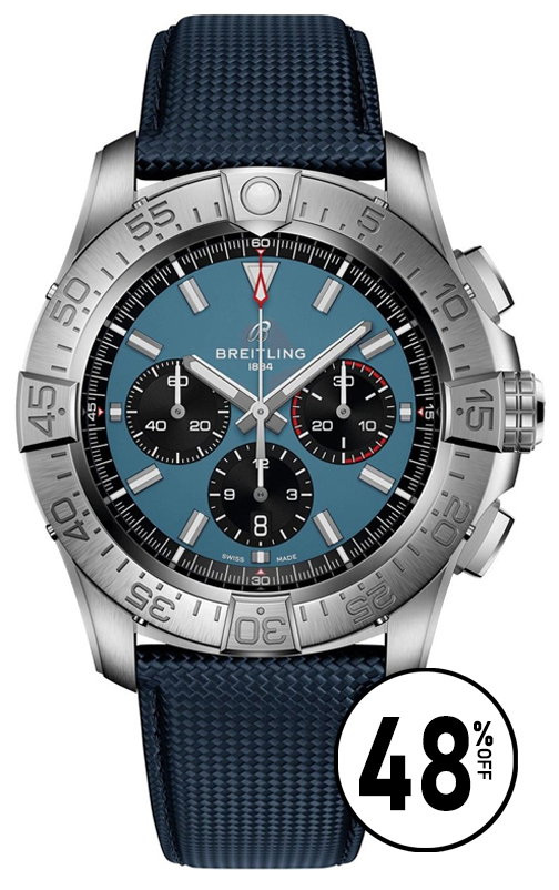 Super Avenger B01 Chronograph 46 Blue Dial Men's Watch EB0148101C1X1