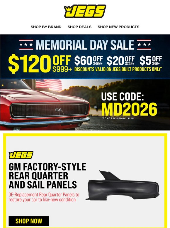 Start Your Restoration With JEGS Parts