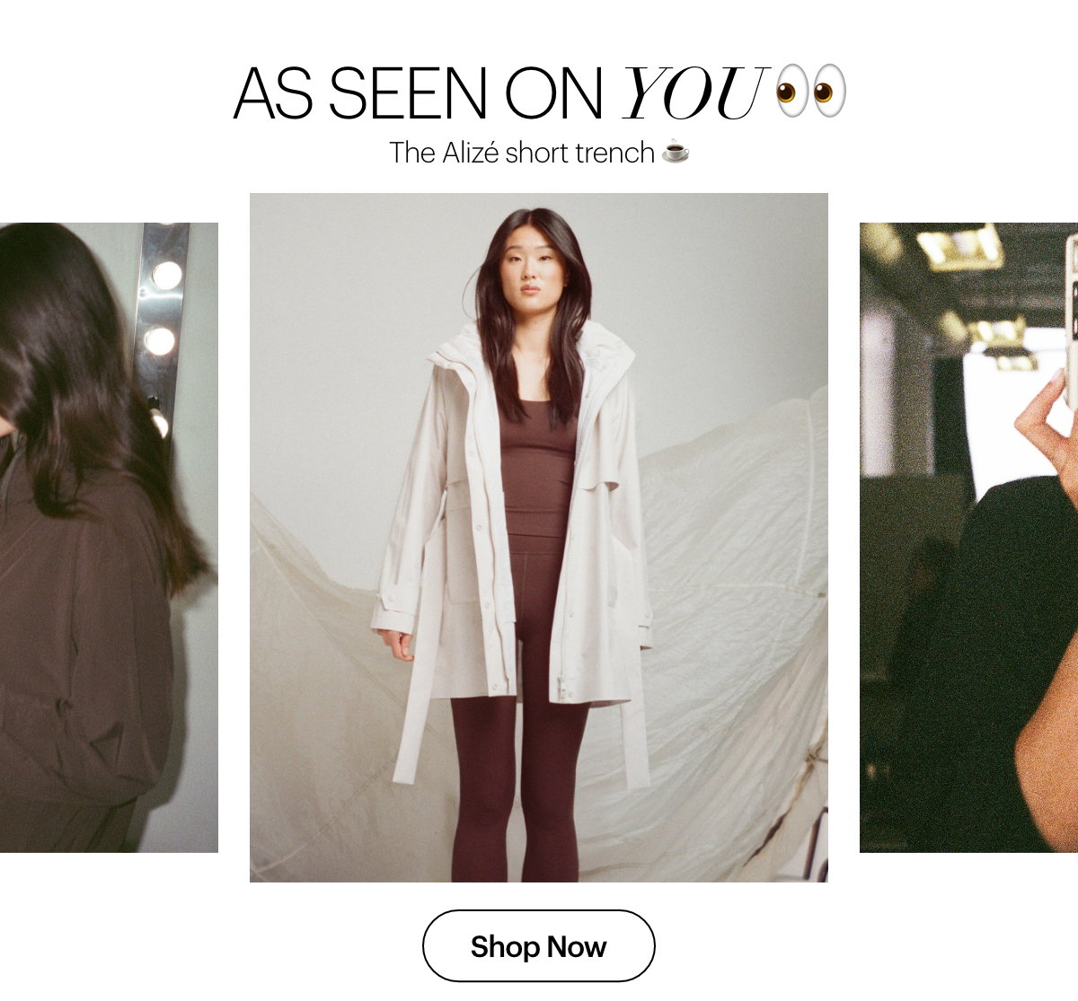 Alizé Short Trench Coat