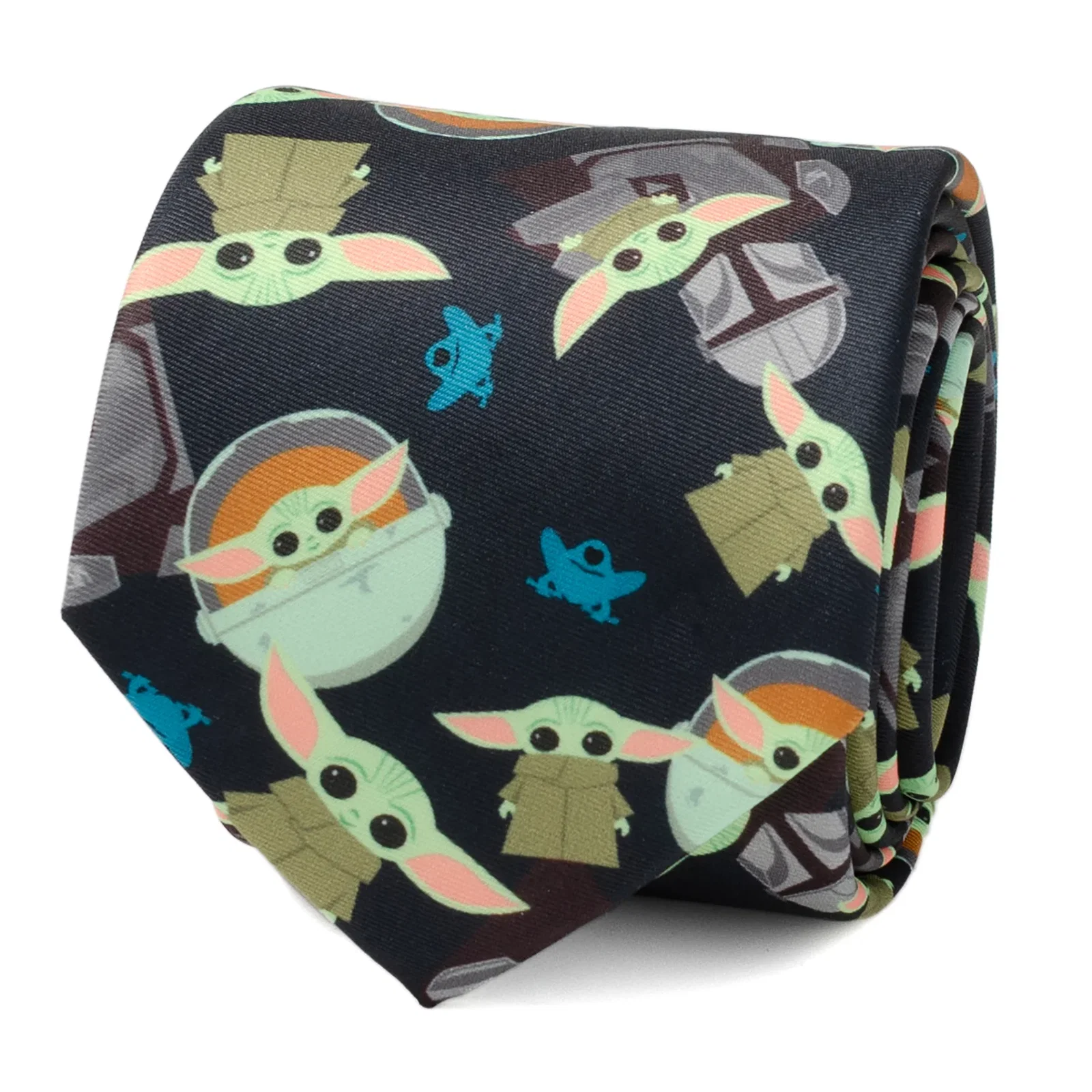 Image of Mando Grogu Navy Men's Tie