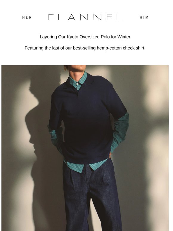 Layering our Kyoto Oversized Polo for Winter