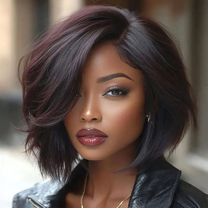 Wear and Go Wigs Short Pixie Cut Layered Short Wigs With Bangs No Lace Machine Made Wig Glueless Human Hair Wigs