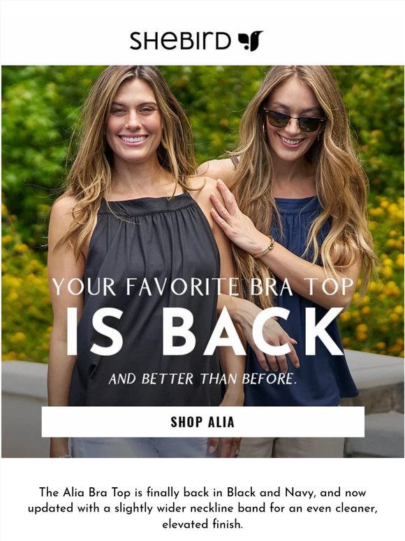 ALERT! The Alia Bra Top Is Finally Back