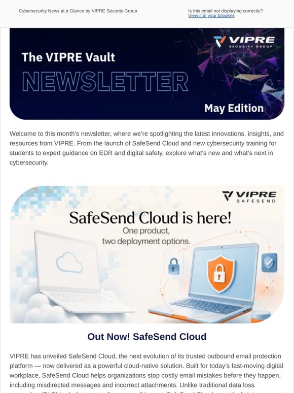 VIPRE Security Group Newsletter - May - 2026