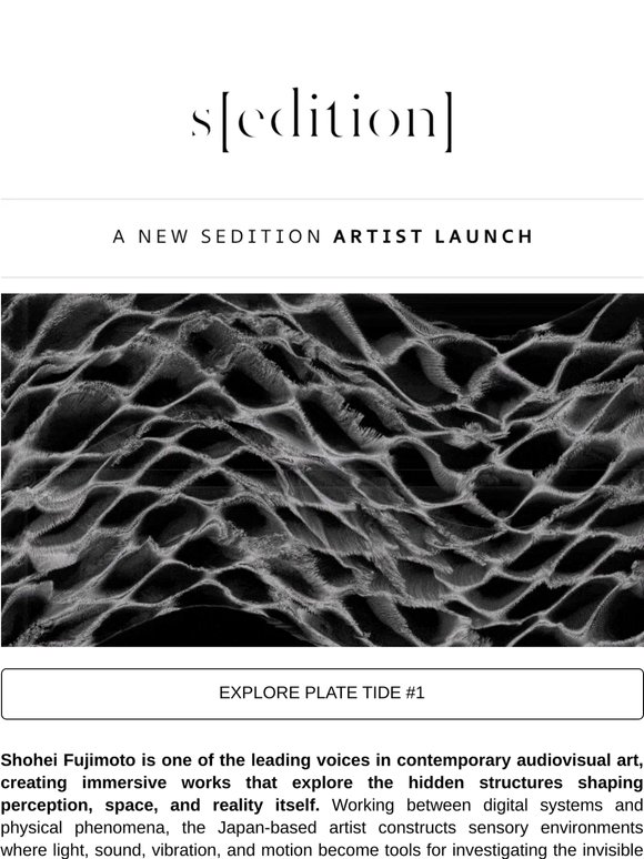 Shohei Fujimoto - plate tide #1 is now live.