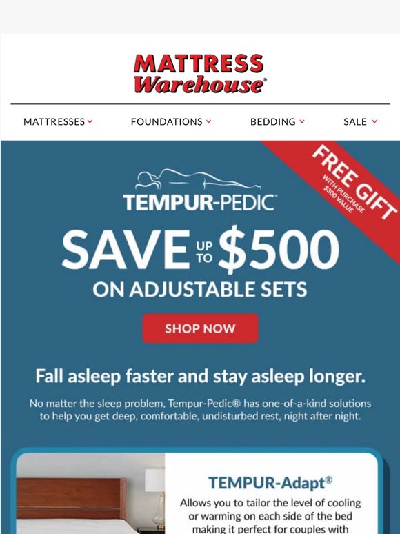 Unlock Big Savings on Tempur-Pedic! 💰