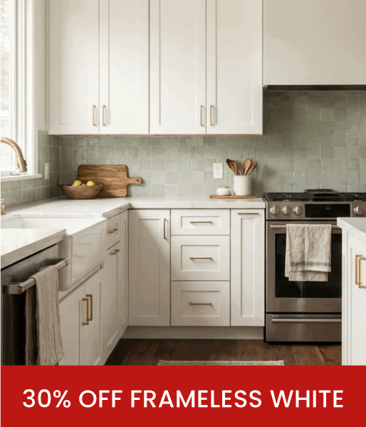 30% Off Frameless White