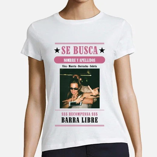 Camiseta mujer despedida soltera - se busca