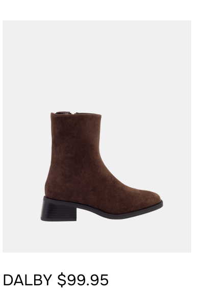 Dalby Ankle Boot Chocolate Faux Suede