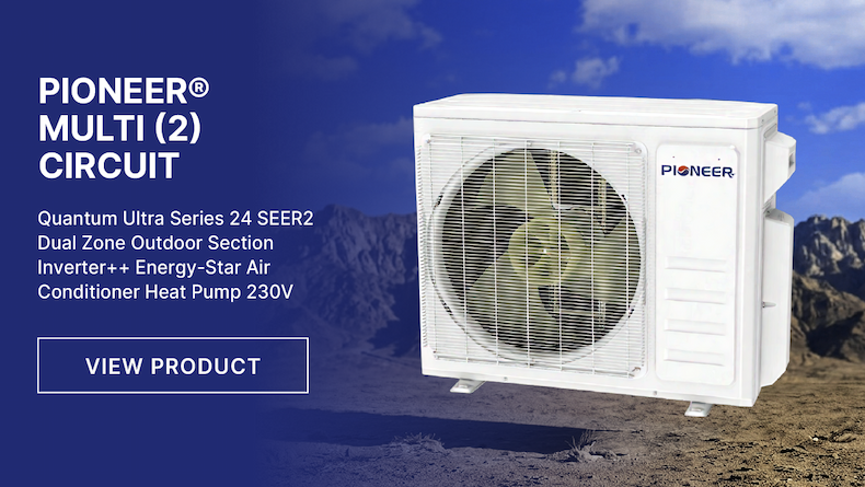 Pioneer® Multi (2) Circuit Quantum Ultra Series 24 SEER2 Dual Zone Outdoor Section Inverter++ Energy-Star Air Conditioner Heat Pump 230V - View Product