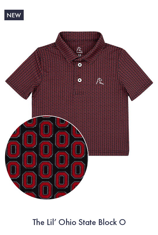 The Lil' Ohio State Block O | Toddler Collegiate Polo