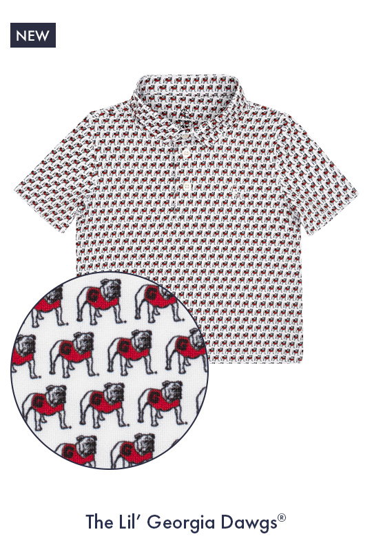 The Lil' Georgia Dawgs | Toddler Collegiate Polo