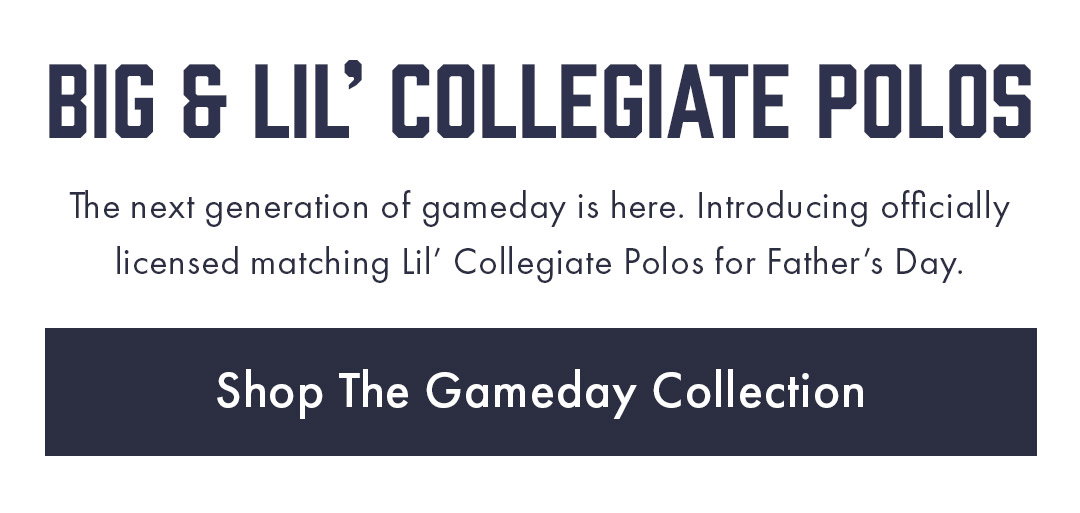 Big & Lil' Collegiate Polos | Shop The Gameday Collection