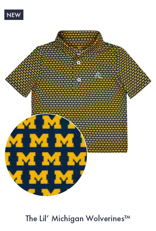 The Lil' Michigan Wolverines | Toddler Collegiate Polo