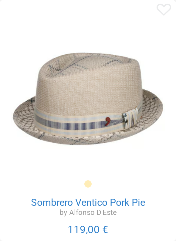 Sombrero Ventico Pork Pie by Alfonso D'Este