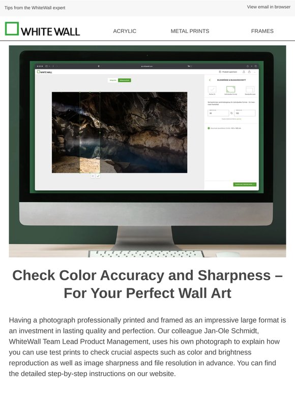 Large format without risk: use our test print!