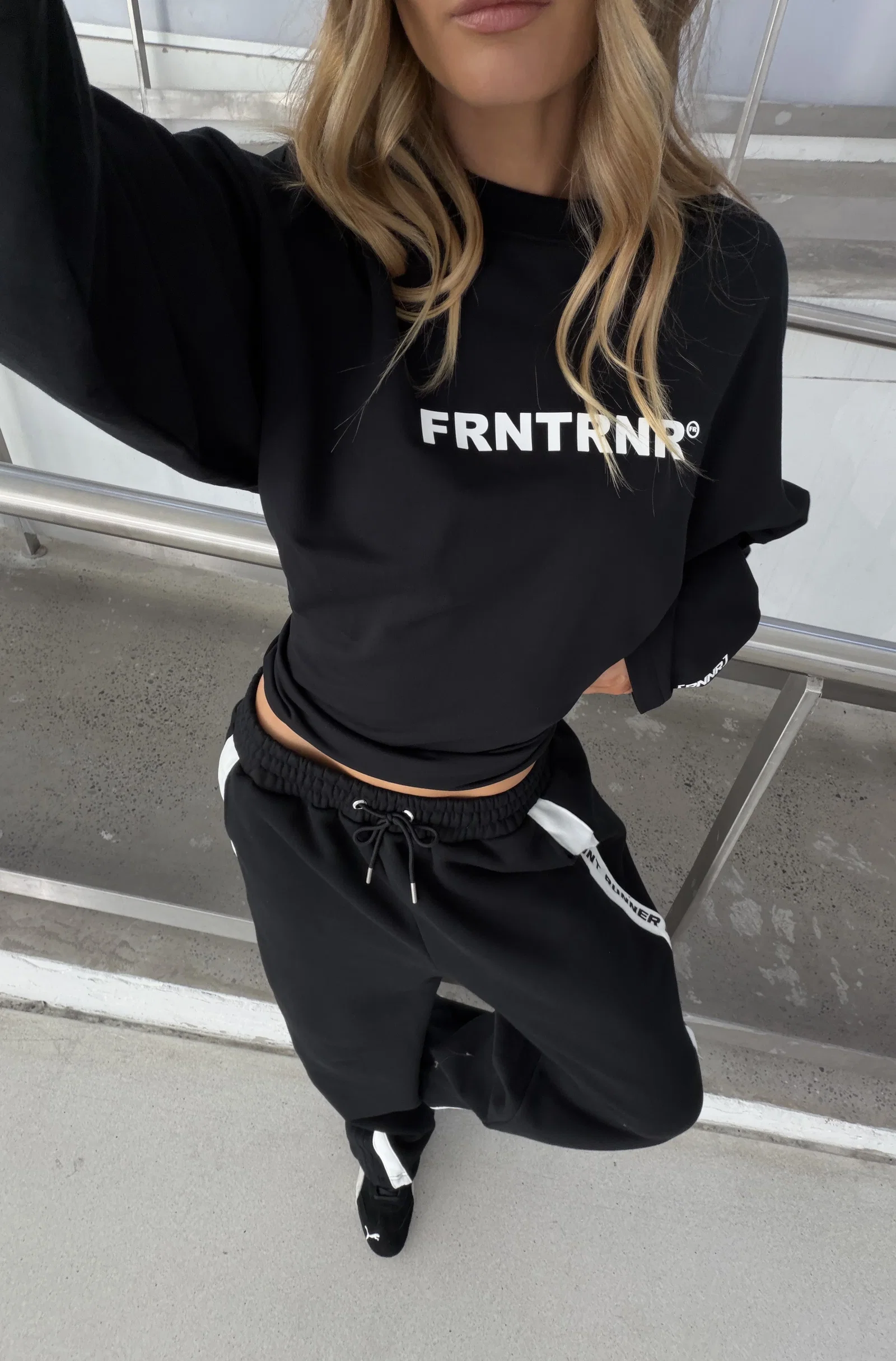 Image of FRNTRNR L/S Tee - Black