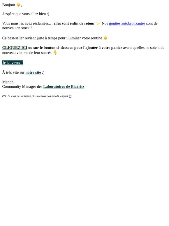 Elles sont enfin de retour 🤫