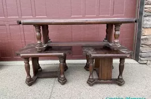 There are so many ways to refresh an old table, but this classic, rustic look will always be one of our favorites