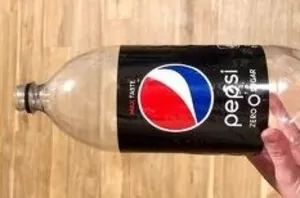 Cut off the bottom of a soda bottle to create this wild decor