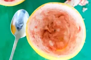 Scoop out a grapefruit for an outdoor hack kids of all ages will absolutely adore