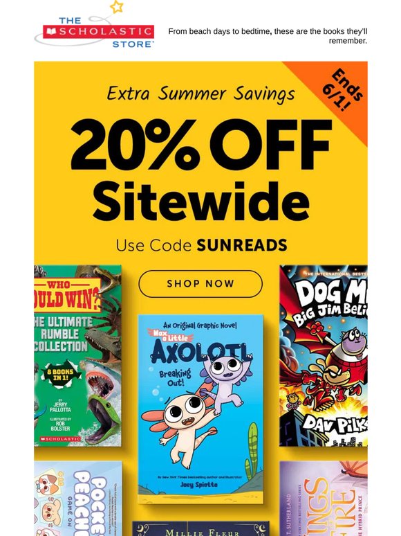 20% Off Books for a Magical Summer ☀️