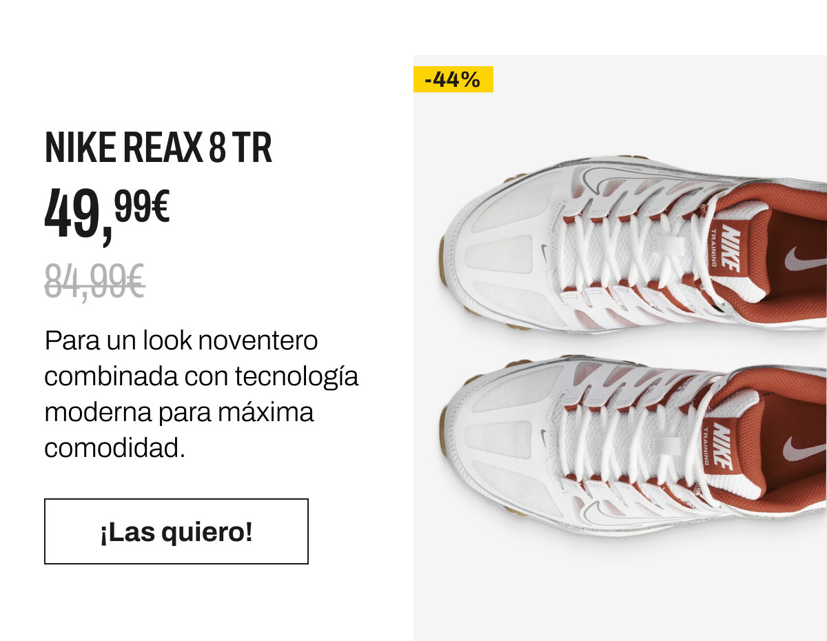 Zapatillas Nike Reax 8 Tr botón las quiero