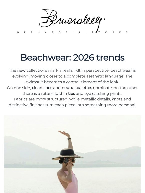 Beachwear: trends 2026