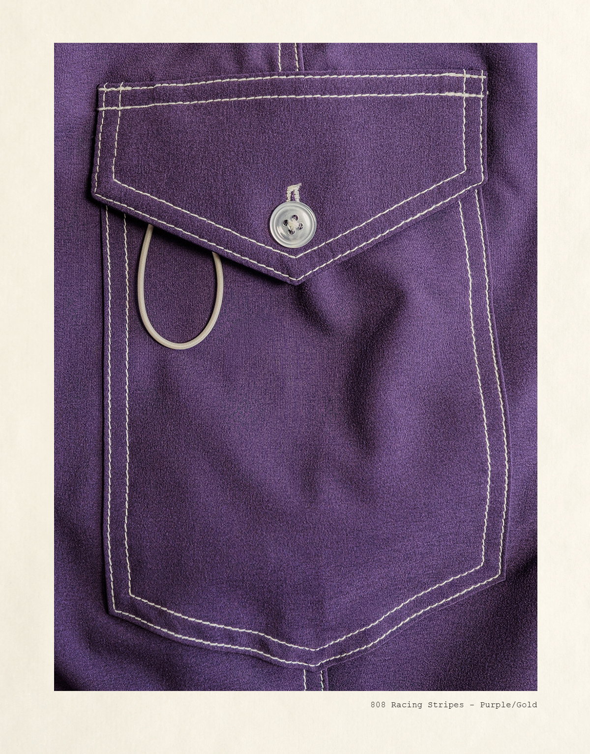 808 Racing Stripes - Purple/Gold