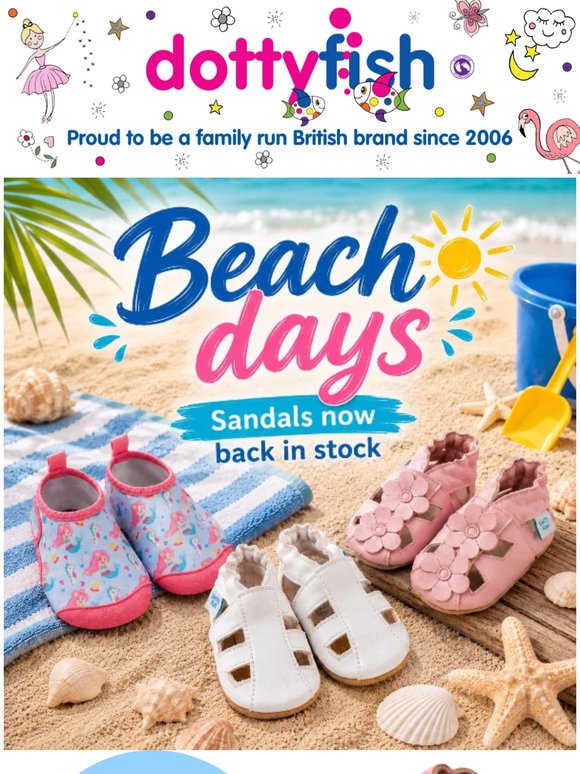 Baby & Toddler Sandals now back in stock☀️☀️