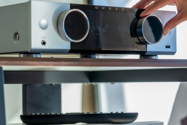 Muse series amplifier, close-up detail shot