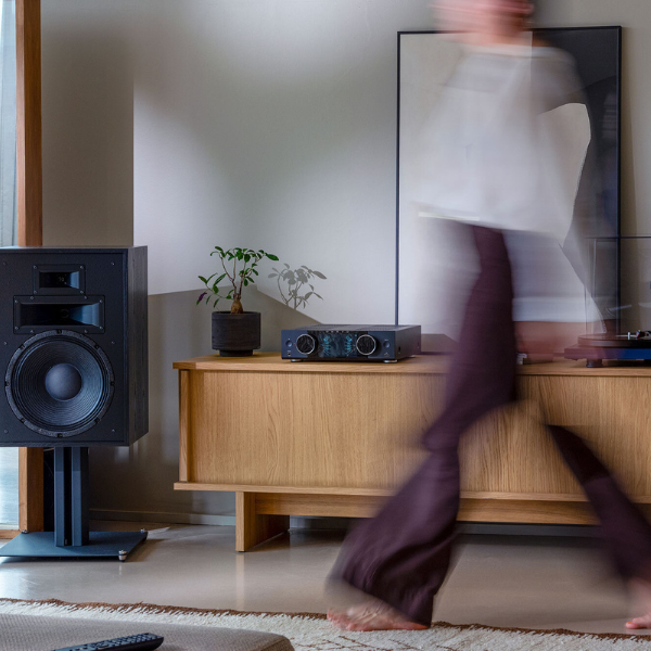 Onkyo M-80 in sophisticated hi-fi listening room