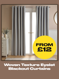 Woven Texture Eyelet Blackout Curtains