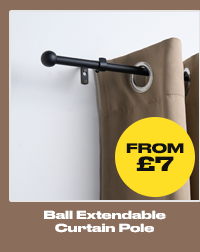 Ball Extendable Curtain Pole