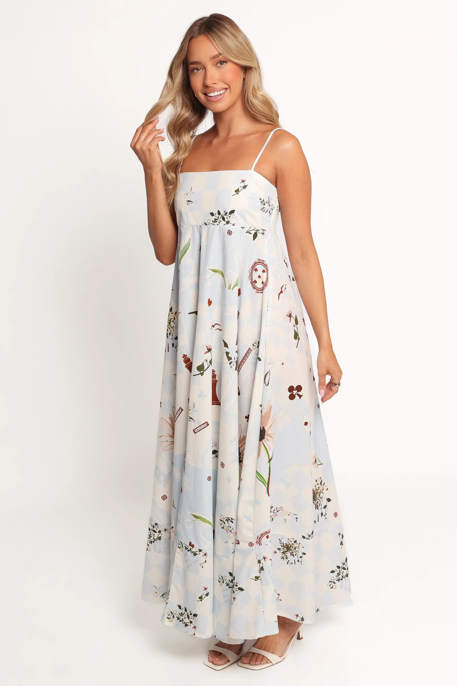Image of Emmeline Maxi Dress - Blue Floral