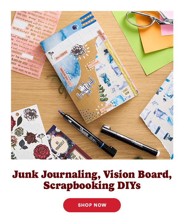 Junk Journaling. Vision Board, Scrapbooking DIYs Shop Now