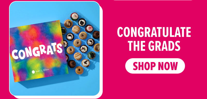 Congratulate the grads! Shop our congrats gift box cupcake 25-pack now.