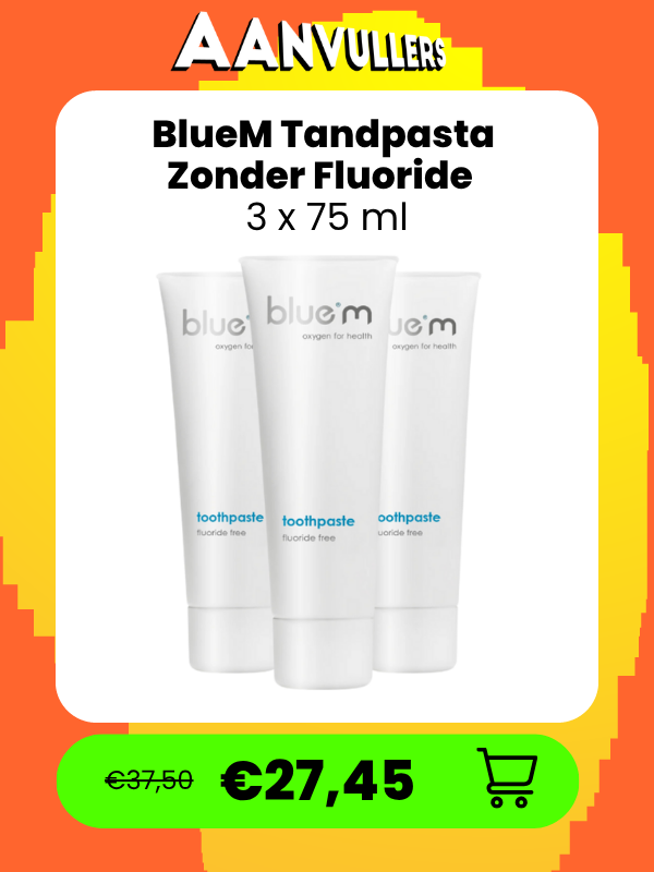BlueM 3x75ML tandpasta zonder fluoride >