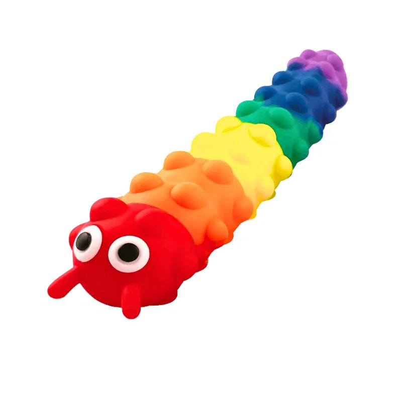Image of Light Up Push Popper Fidget Caterpillar