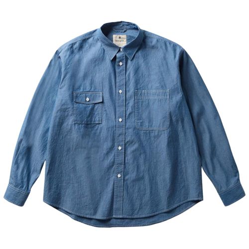 Snow Peak Chambray Work Shirt - Blue