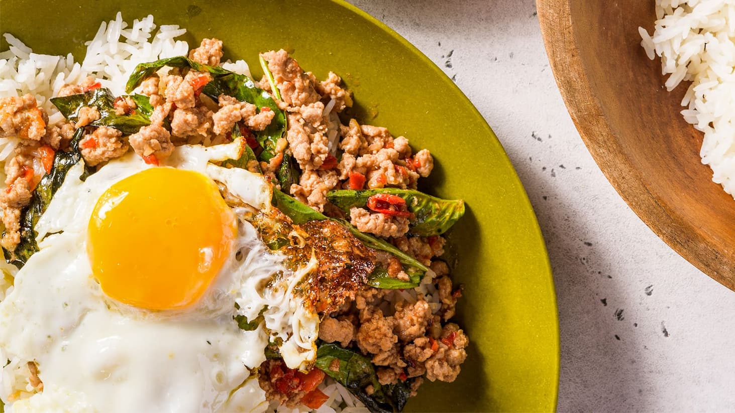 Thai Stir-Fried Pork with Basil, Chilies and Garlic (Pad Kraprao)