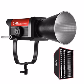 GVM SD500B AIO 500W Bi-Color Integrated Spotlight(Includes 1 Free  23.6'' Softbox value $69)
