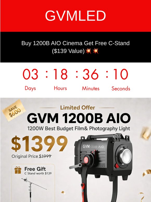 GVM  Final May Deal Pro SD650B 1200B AIO -Flash sale💥