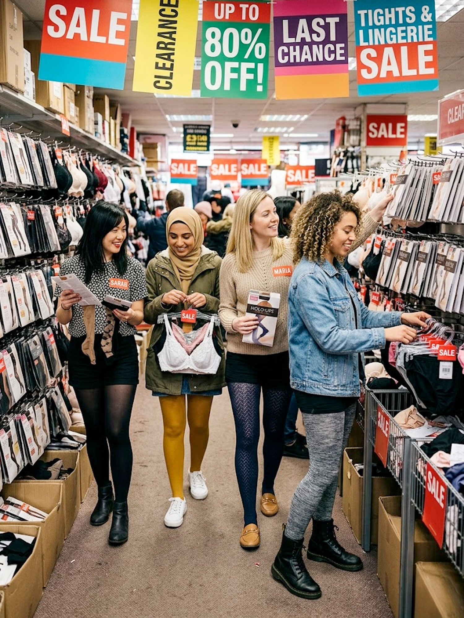 Clearance sale section