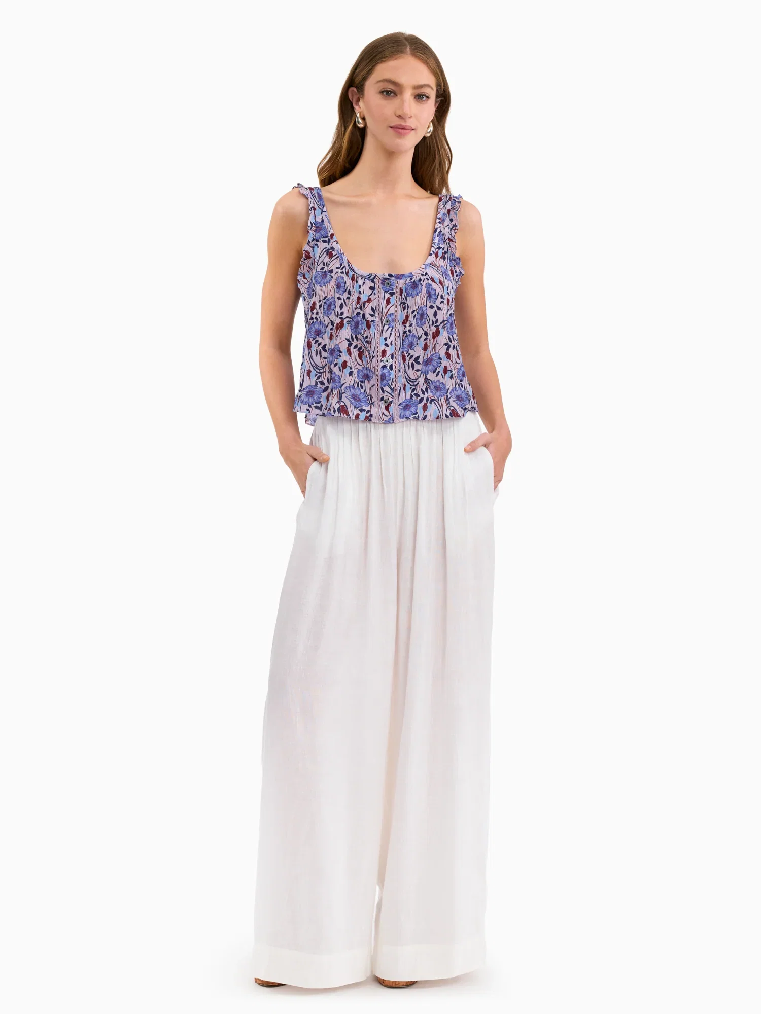 Image of Daphne Crinkle Tank
